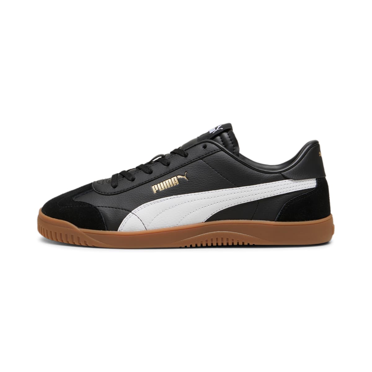 PUMA Club 5v5 sneakers, Zwart/Wit/Goud, Maat 35,5