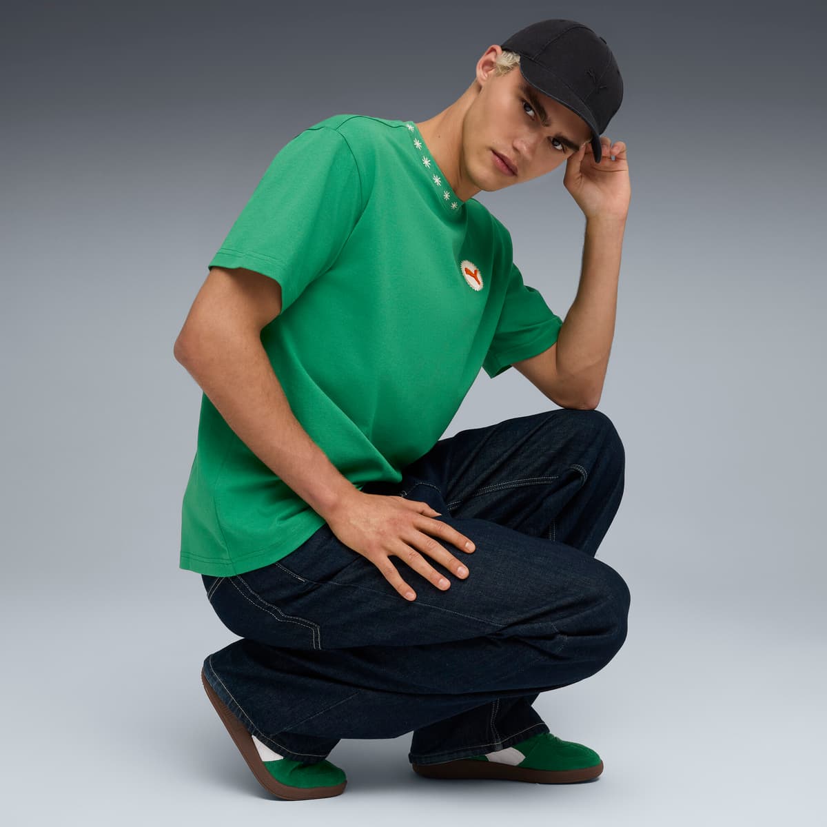 PUMA Palermo, Groen/Wit, Maat 44,5 thumbnail 7