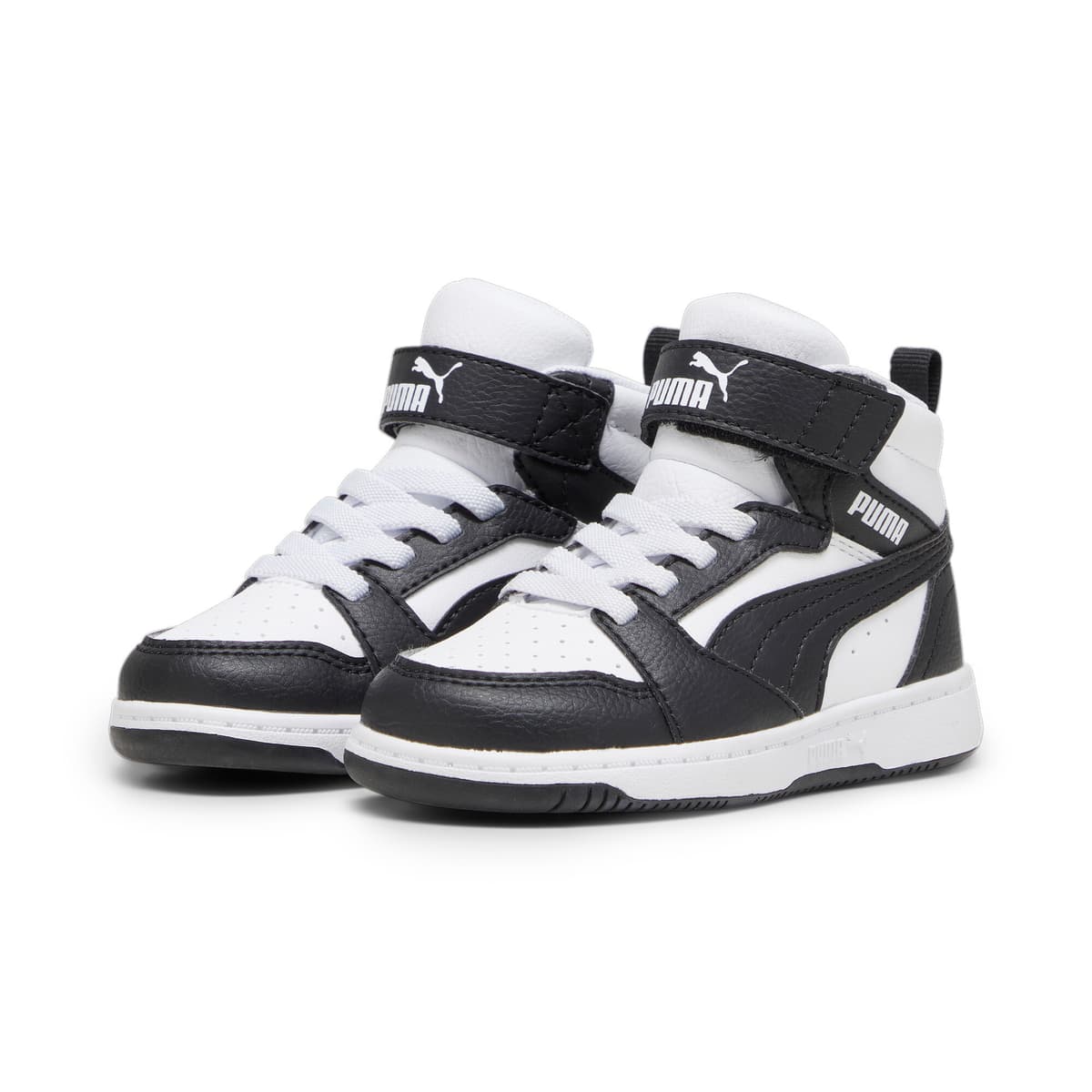 PUMA Rebound V6 Mid sneakers, Zwart/Grijs/Wit, Maat 26 thumbnail 6