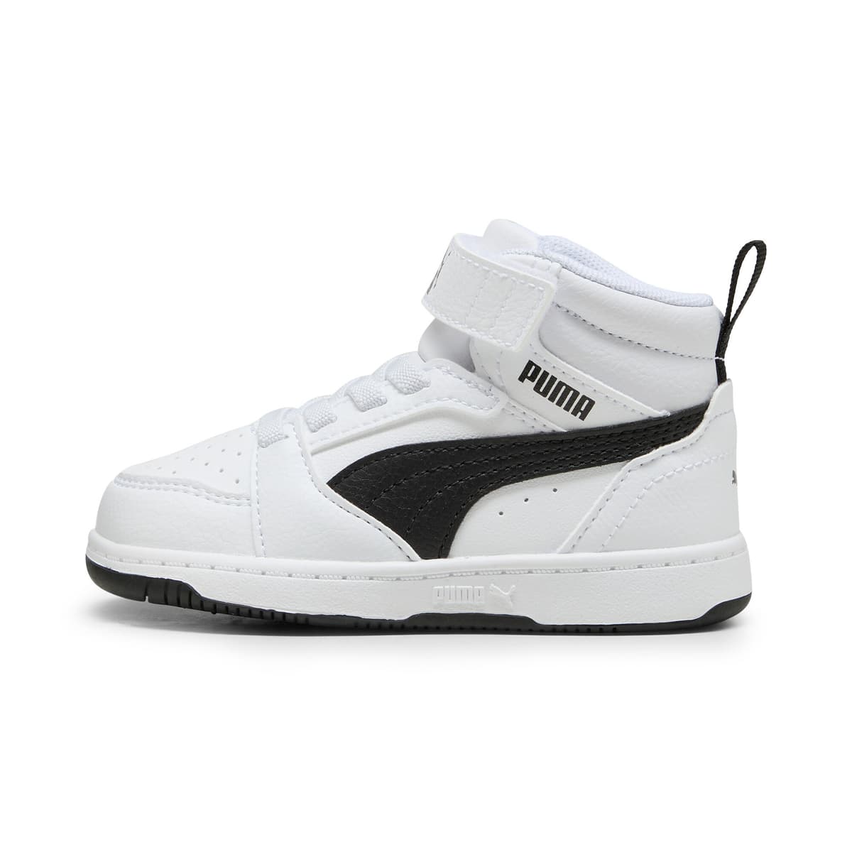PUMA Rebound V6 Mid sneakers, Zwart/Wit, Maat 26