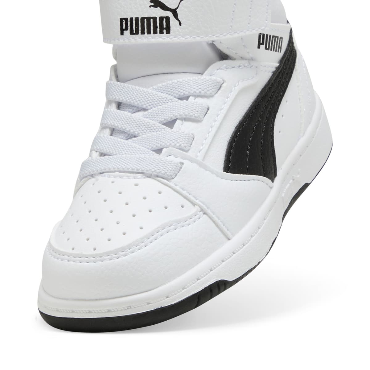 PUMA Rebound V6 Mid sneakers, Zwart/Wit, Maat 26 thumbnail 4