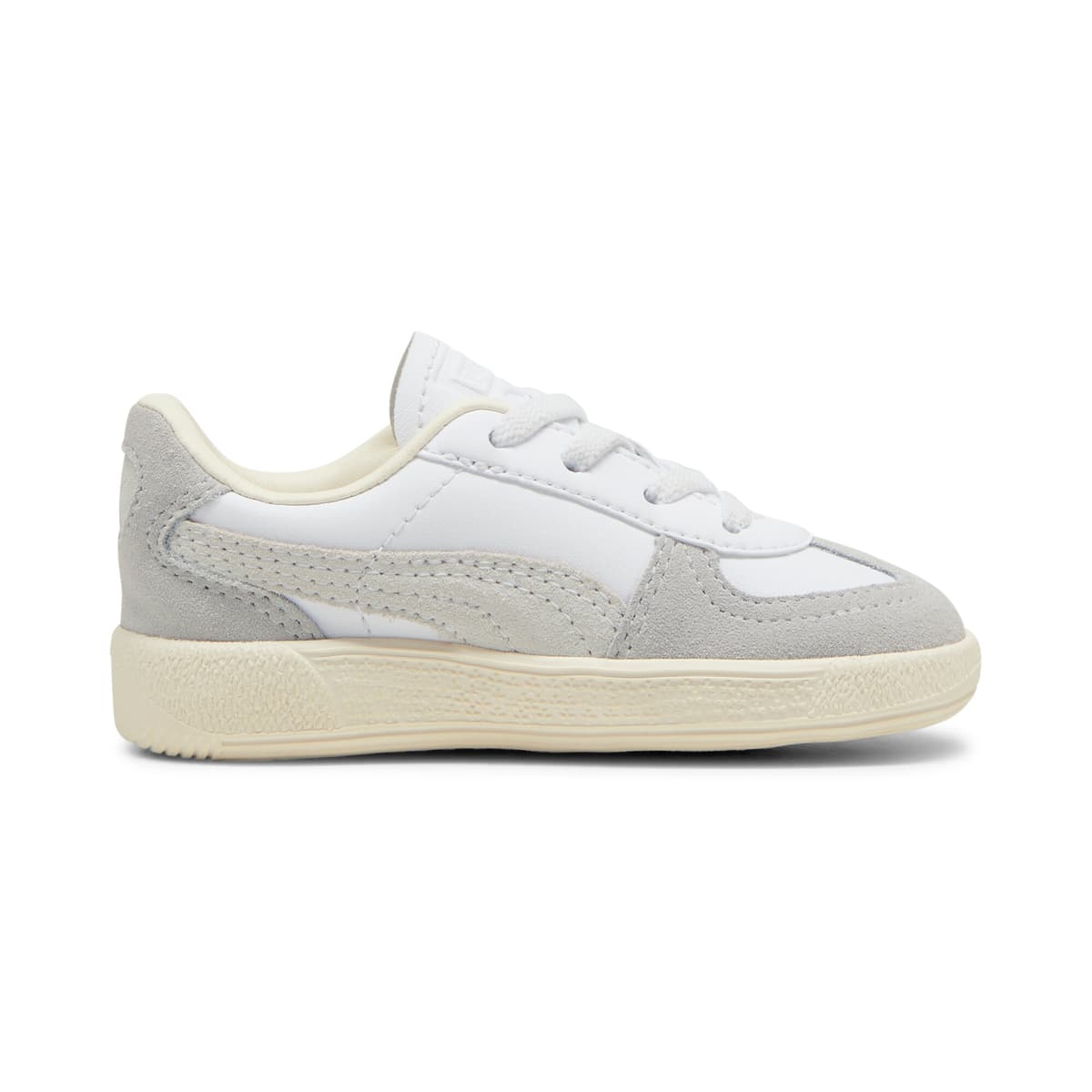 PUMA Palermo leren sneakers, Grijs/Rood/Wit, Maat 25 thumbnail 3
