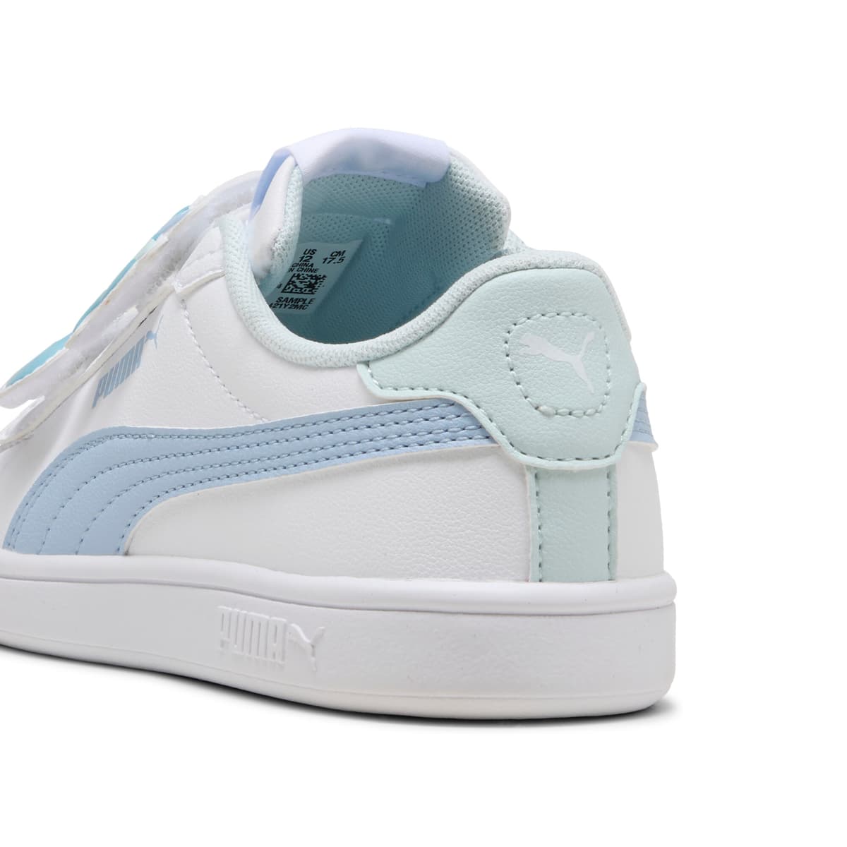 PUMA Smash 3.0 Badges sneakers voor Dames, Wit, Maat 31,5 thumbnail 5