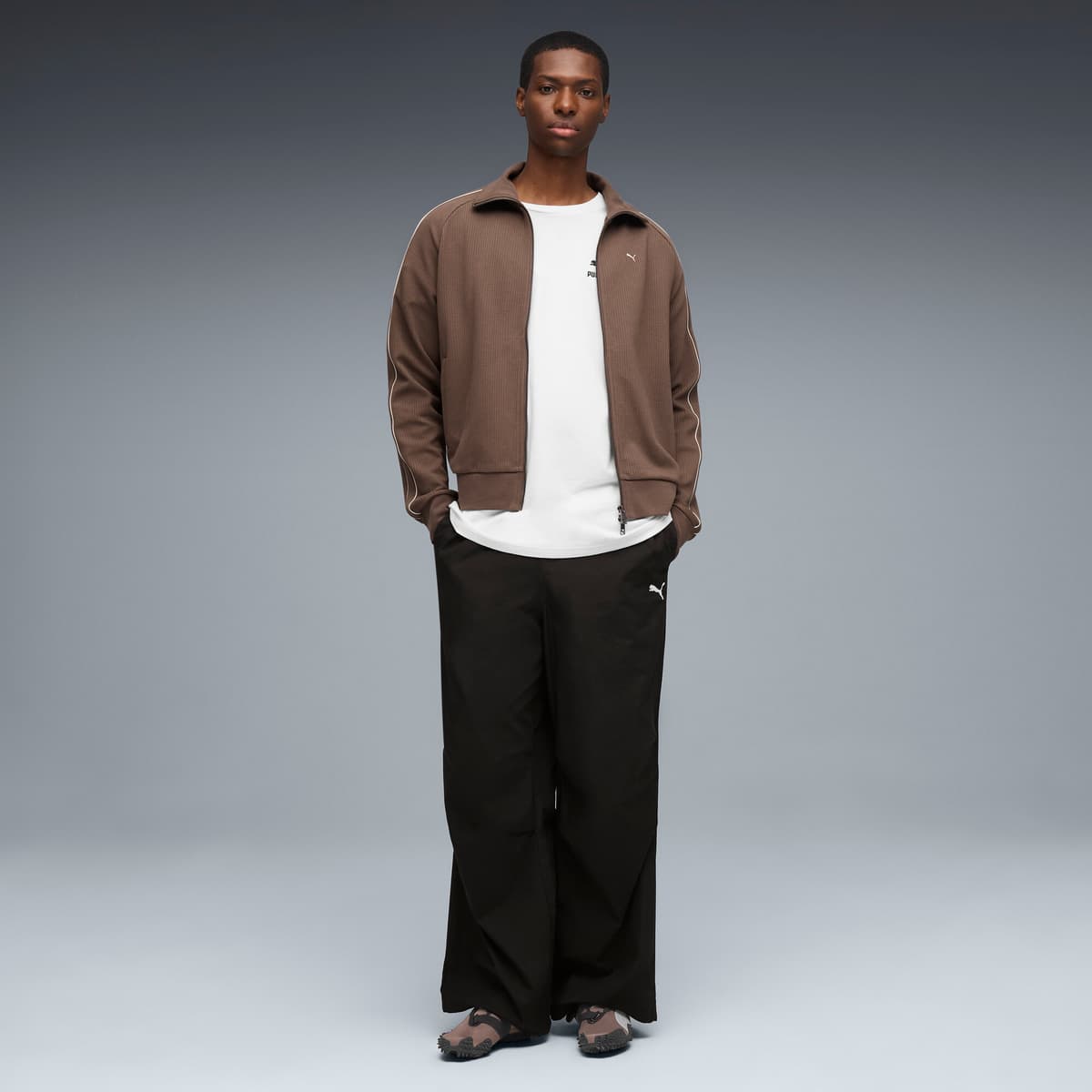 PUMA Mostro OG uniseks sneakers, Zilver/Bruin, Maat 43 thumbnail 9