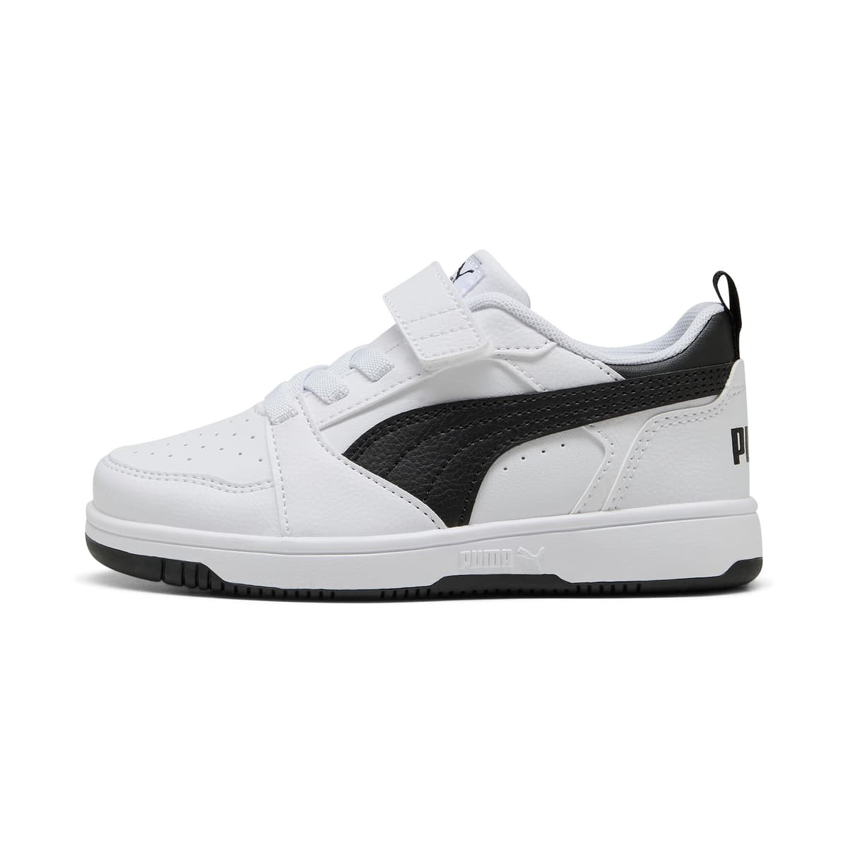 PUMA Rebound V6 Lo sneakers, Zwart/Wit, Maat 28,5