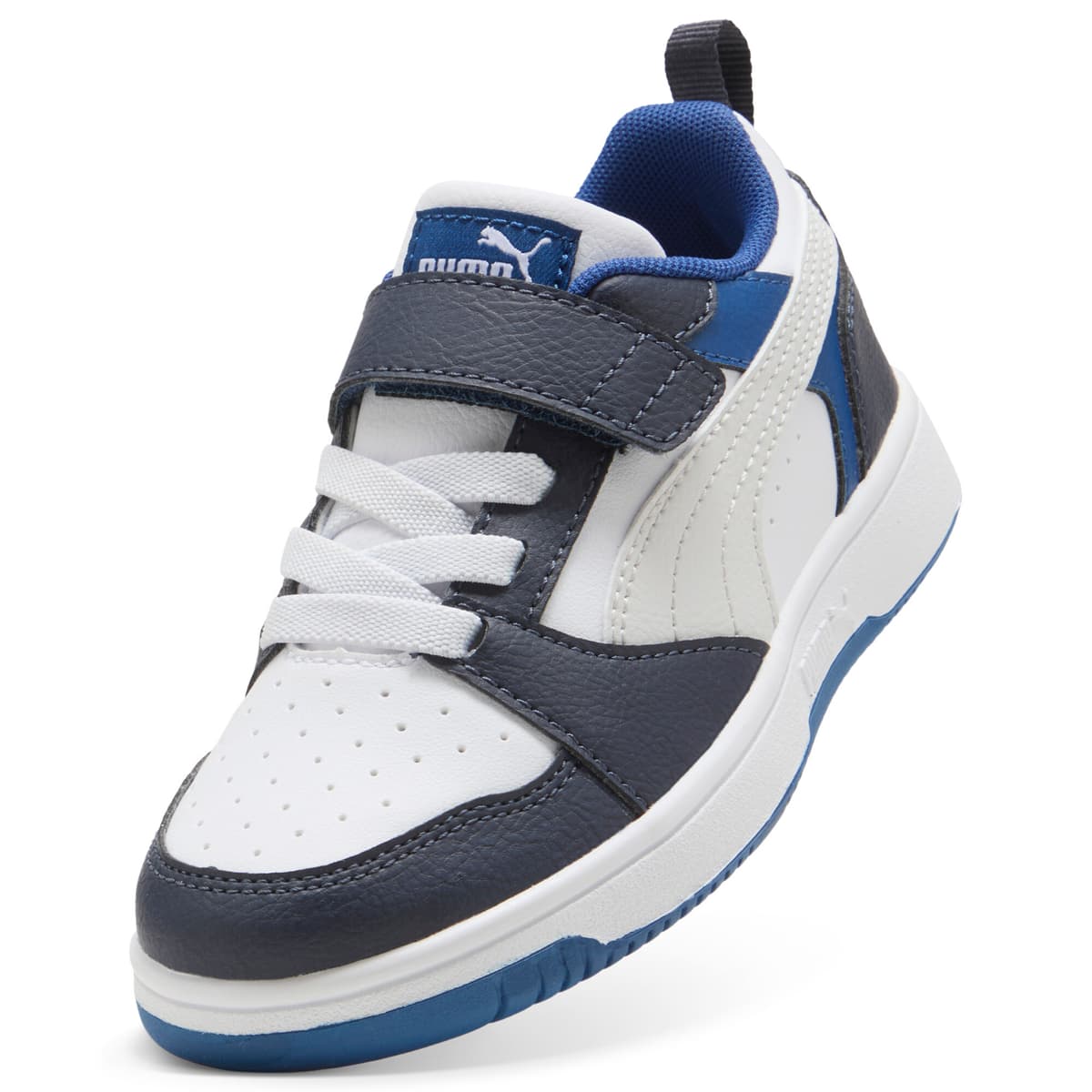 PUMA Rebound V6 Lo sneakers, Zwart/Grijs/Wit, Maat 34 thumbnail 2