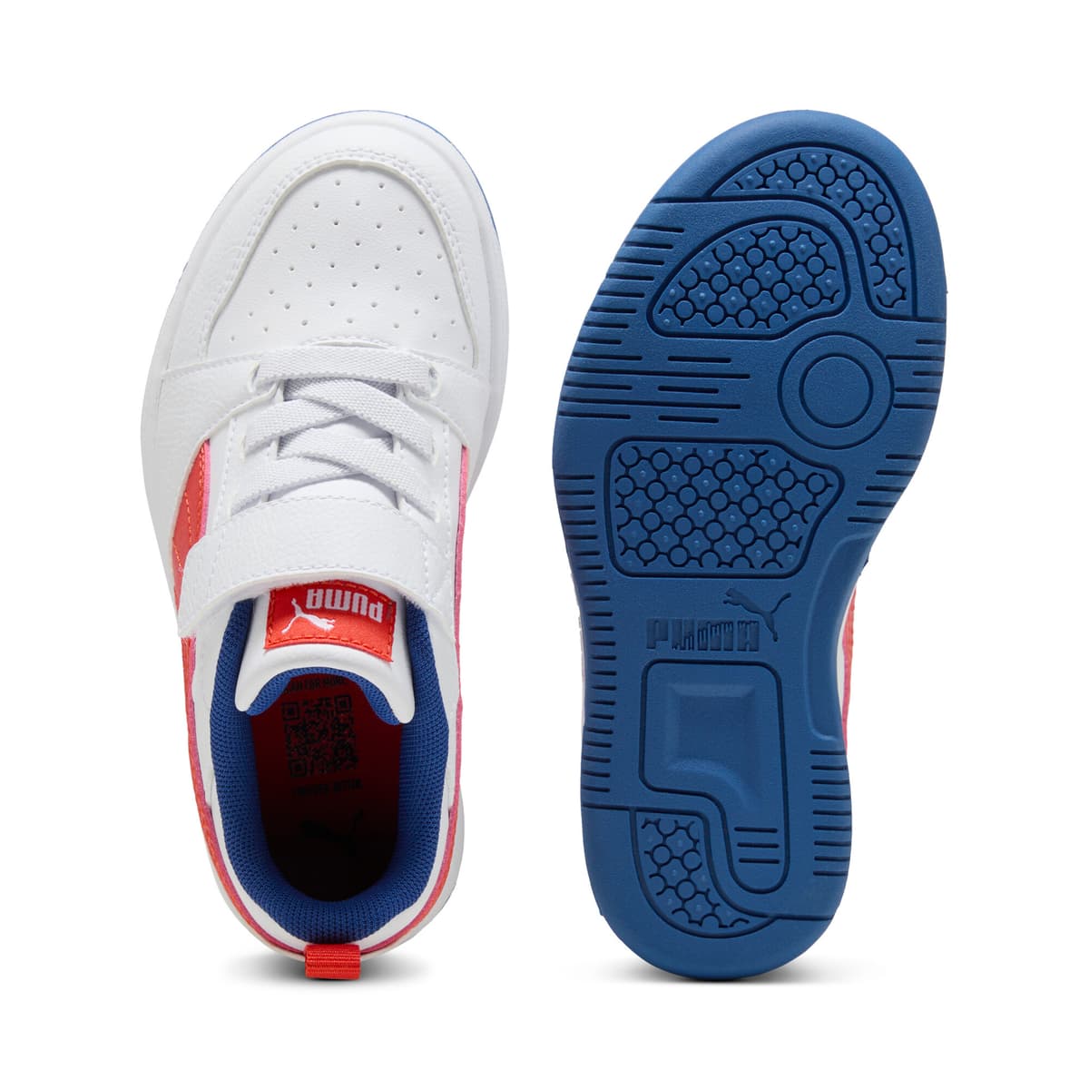 PUMA Rebound V6 Lo sneakers, Blauw/Rood/Wit, Maat 34 thumbnail 4