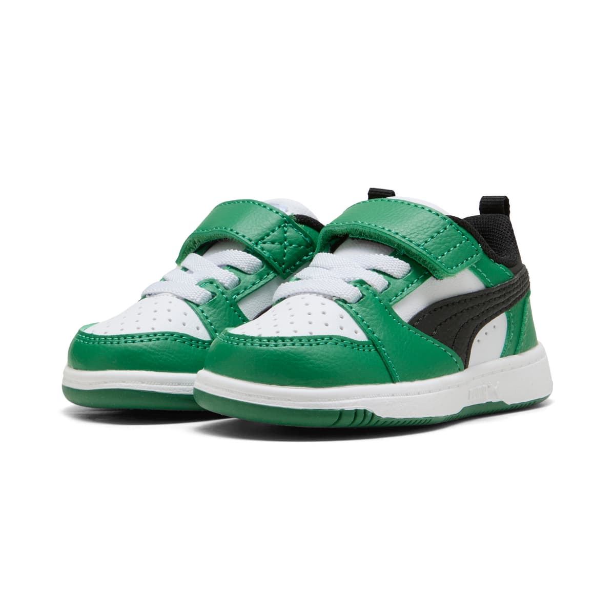 PUMA Rebound v6 Lo sneakers, Groen/Zwart/Wit, Maat 22 thumbnail 6