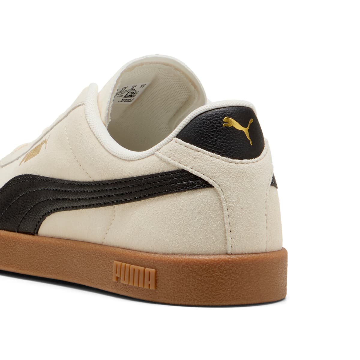 PUMA Club II Suede unisex sneakers, Zwart/Goud, Maat 45 thumbnail 5