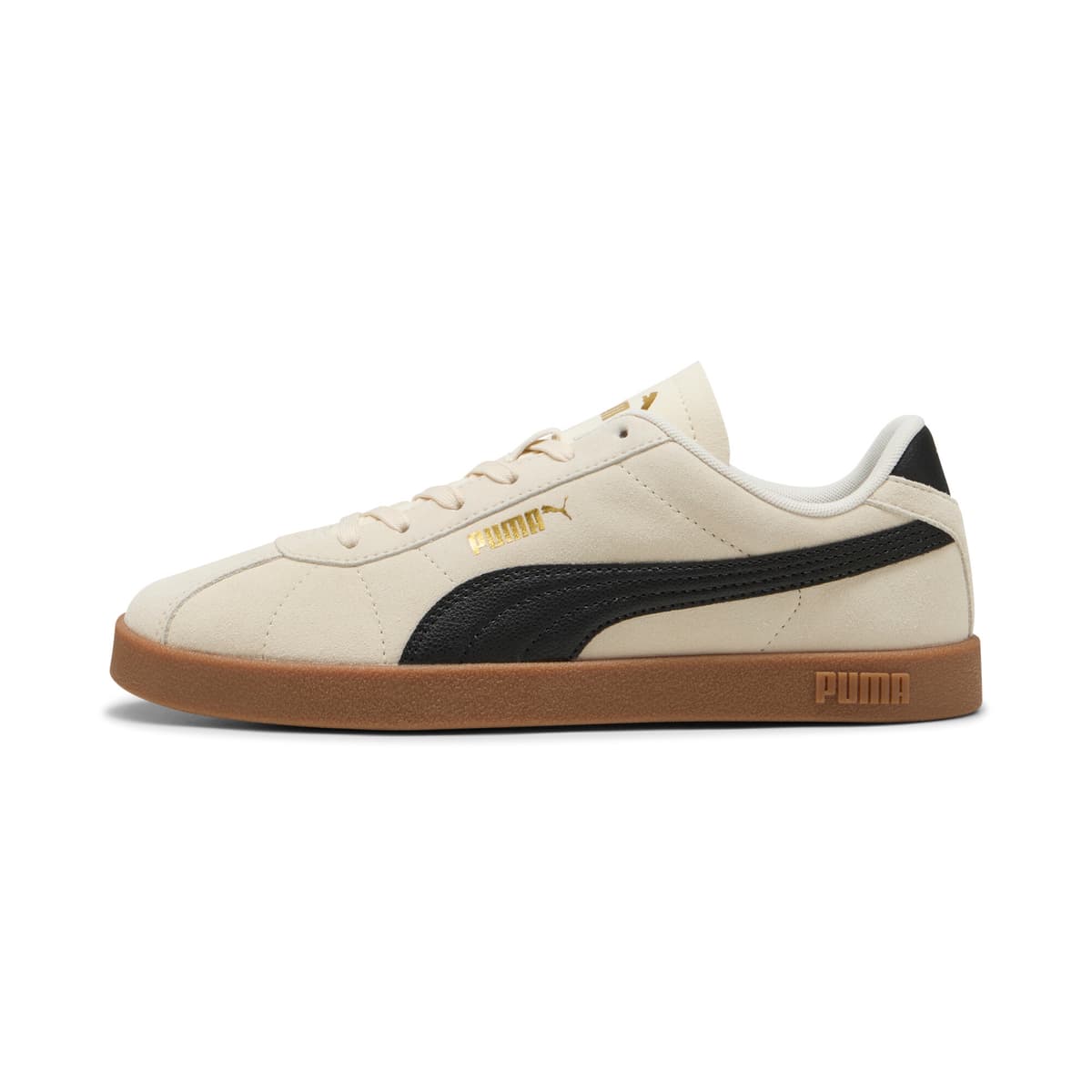 PUMA Club II Suede unisex sneakers, Zwart/Goud, Maat 45