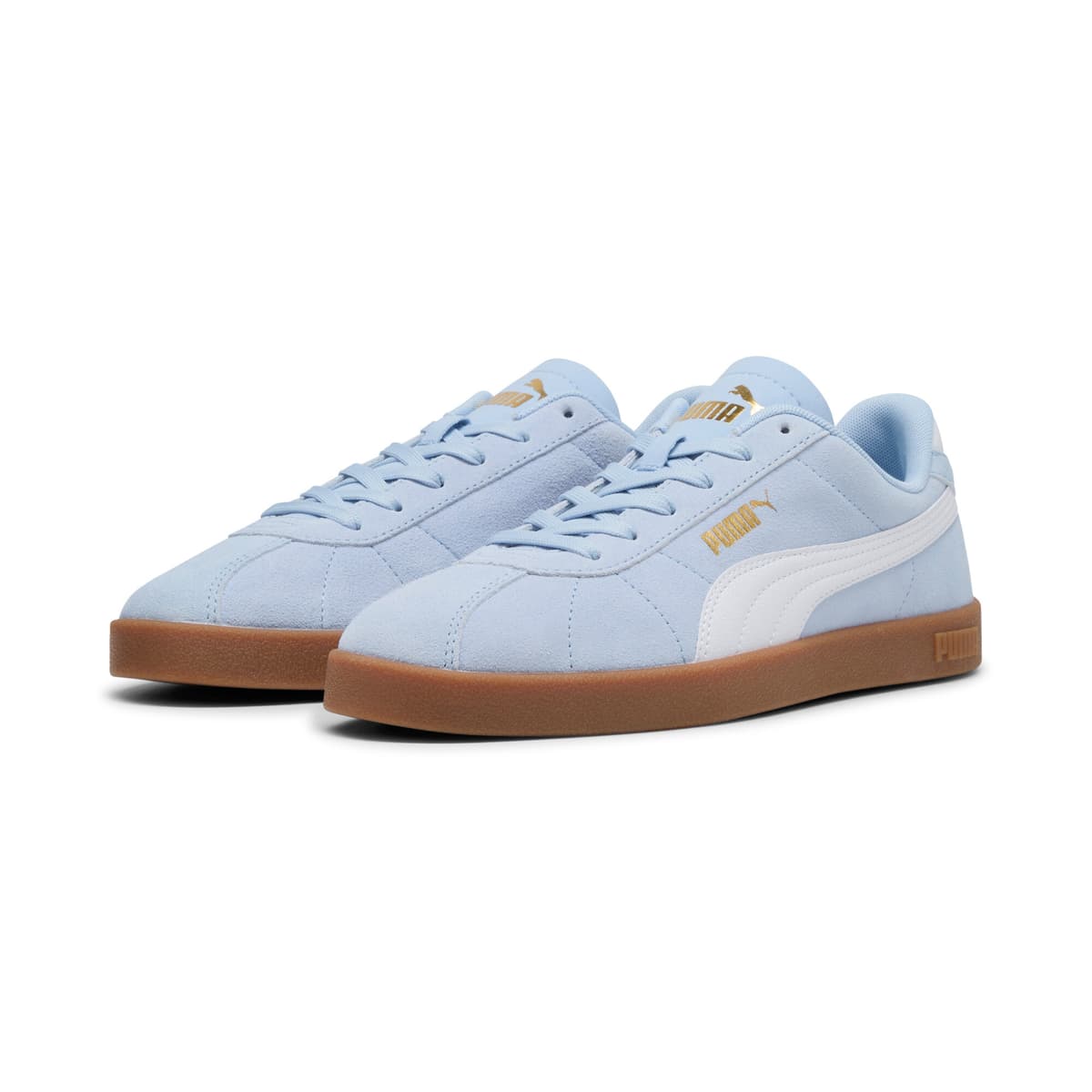PUMA Club II Suede unisex sneakers, Wit/Goud, Maat 37,5 thumbnail 6
