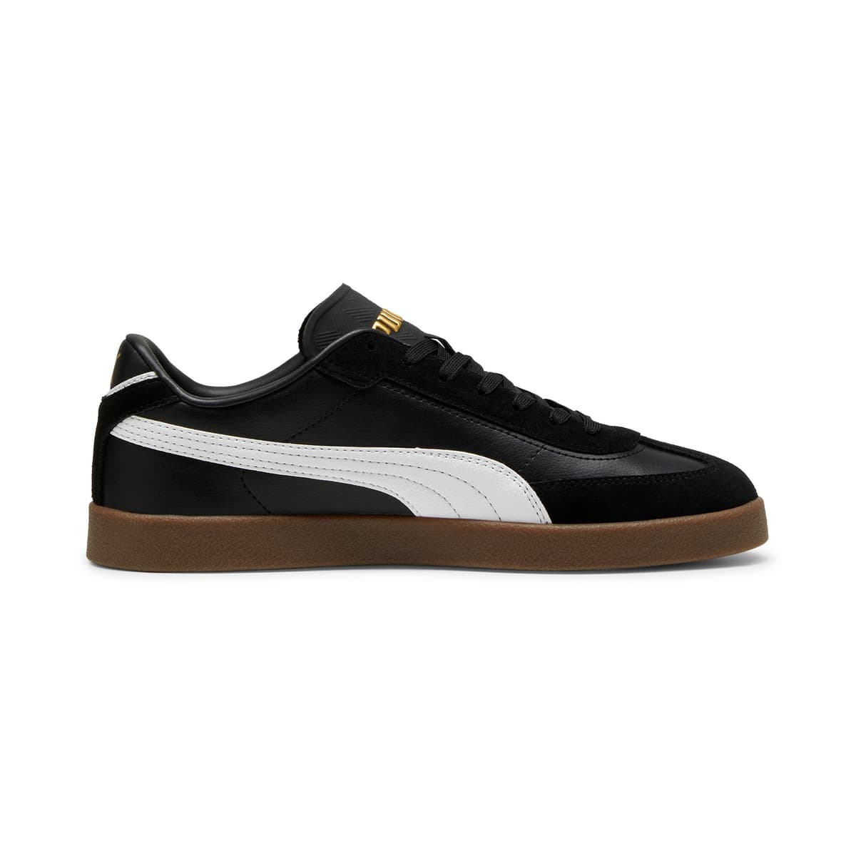 PUMA Club II Era unisex sneakers, Zwart/Wit/Goud, Maat 39 thumbnail 3
