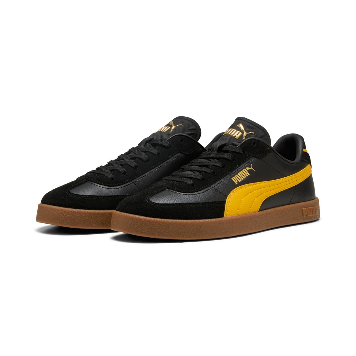 PUMA Club II Era unisex sneakers, Zwart/Geel, Maat 35,5 thumbnail 6