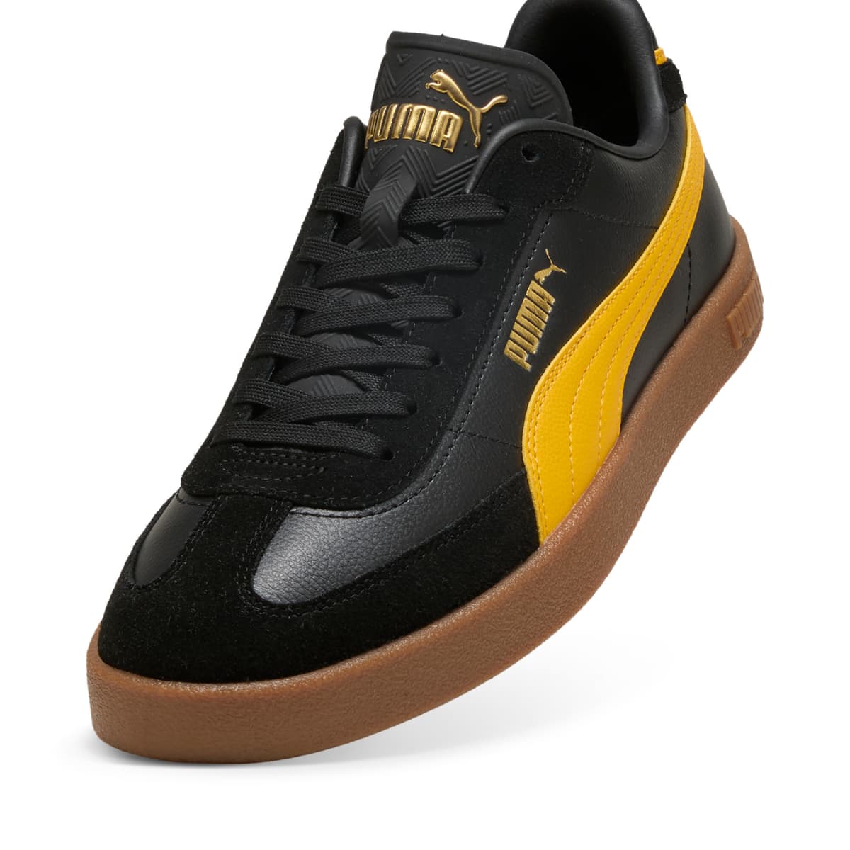 PUMA Club II Era unisex sneakers, Zwart/Geel, Maat 35,5 thumbnail 2