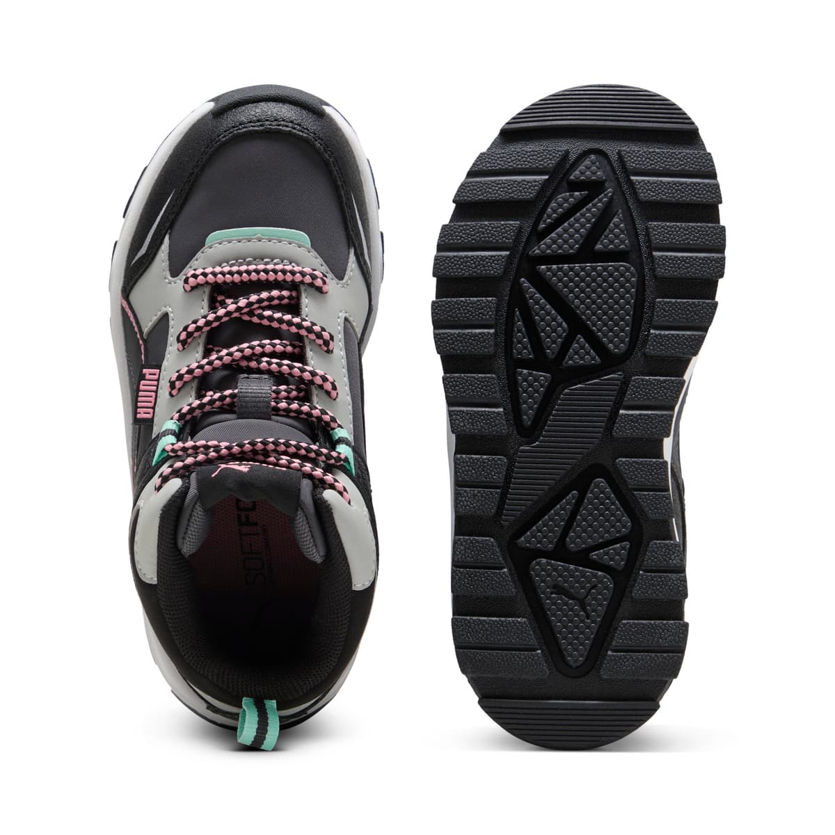 PUMA Evolve Trail sneakers, Roze/Zwart/Grijs, Maat 32,5 thumbnail 4