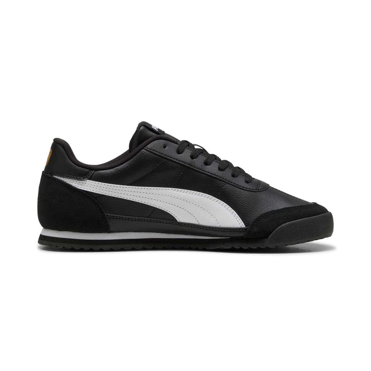 PUMA Turino II OG uniseks sneakers, Zwart/Wit/Goud, Maat 35,5 thumbnail 3