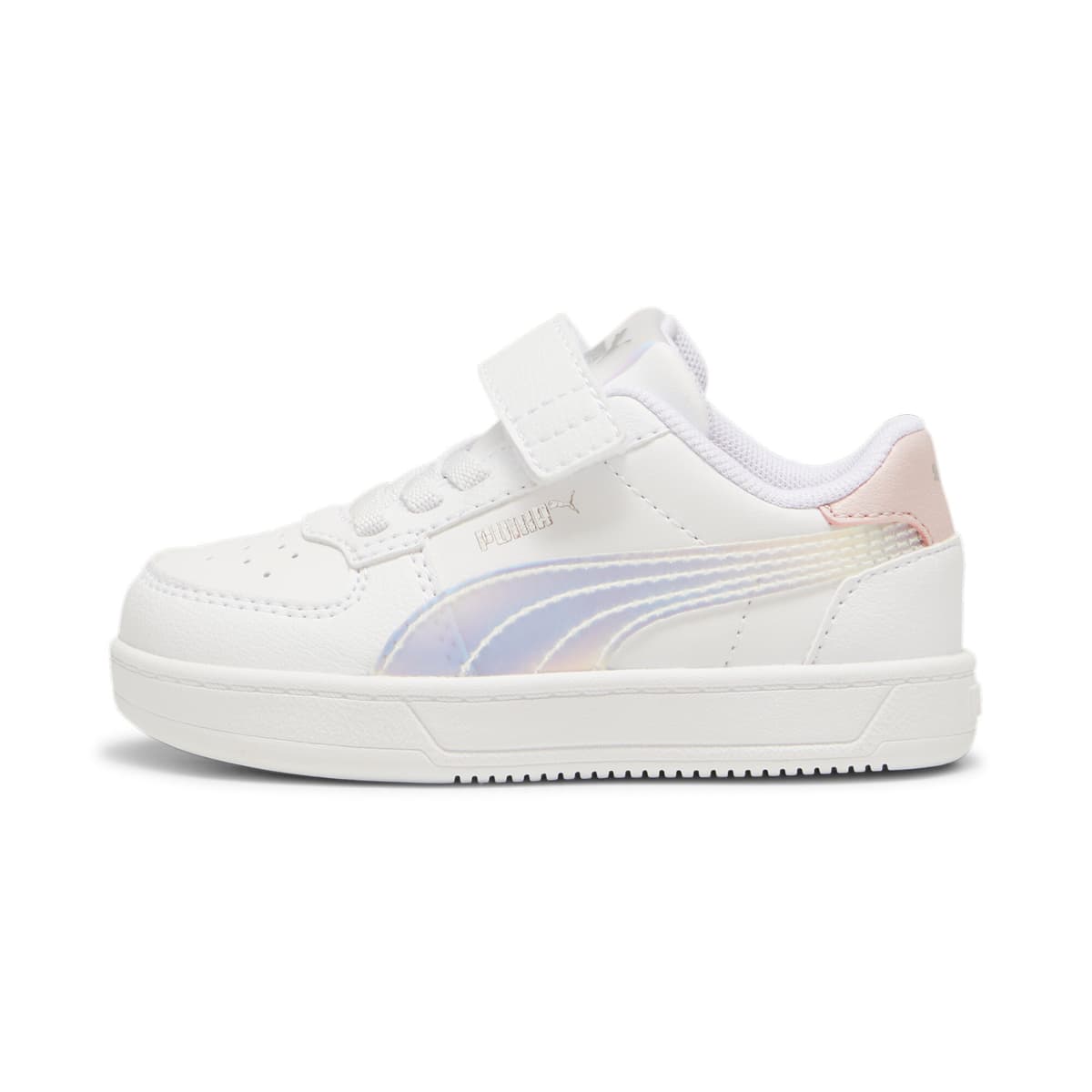 PUMA Caven 2.0 Holo sneakers voor Dames, Wit/Zilver, Maat 24