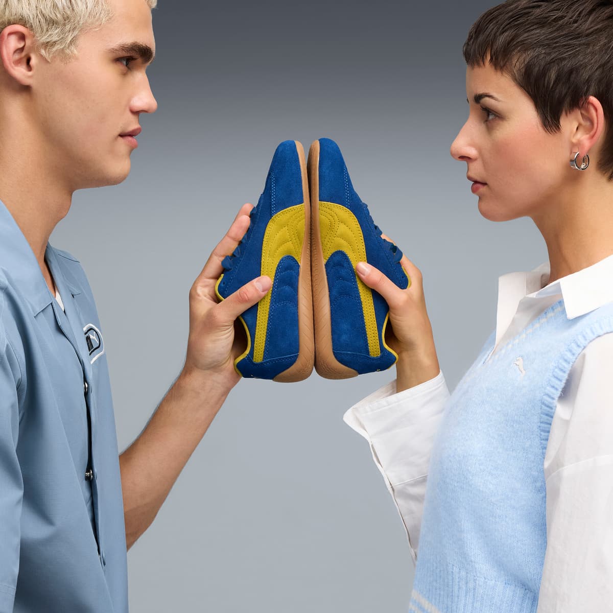 PUMA Speedcat OG uniseks sneakers, Blauw/Geel, Maat 41 thumbnail 8