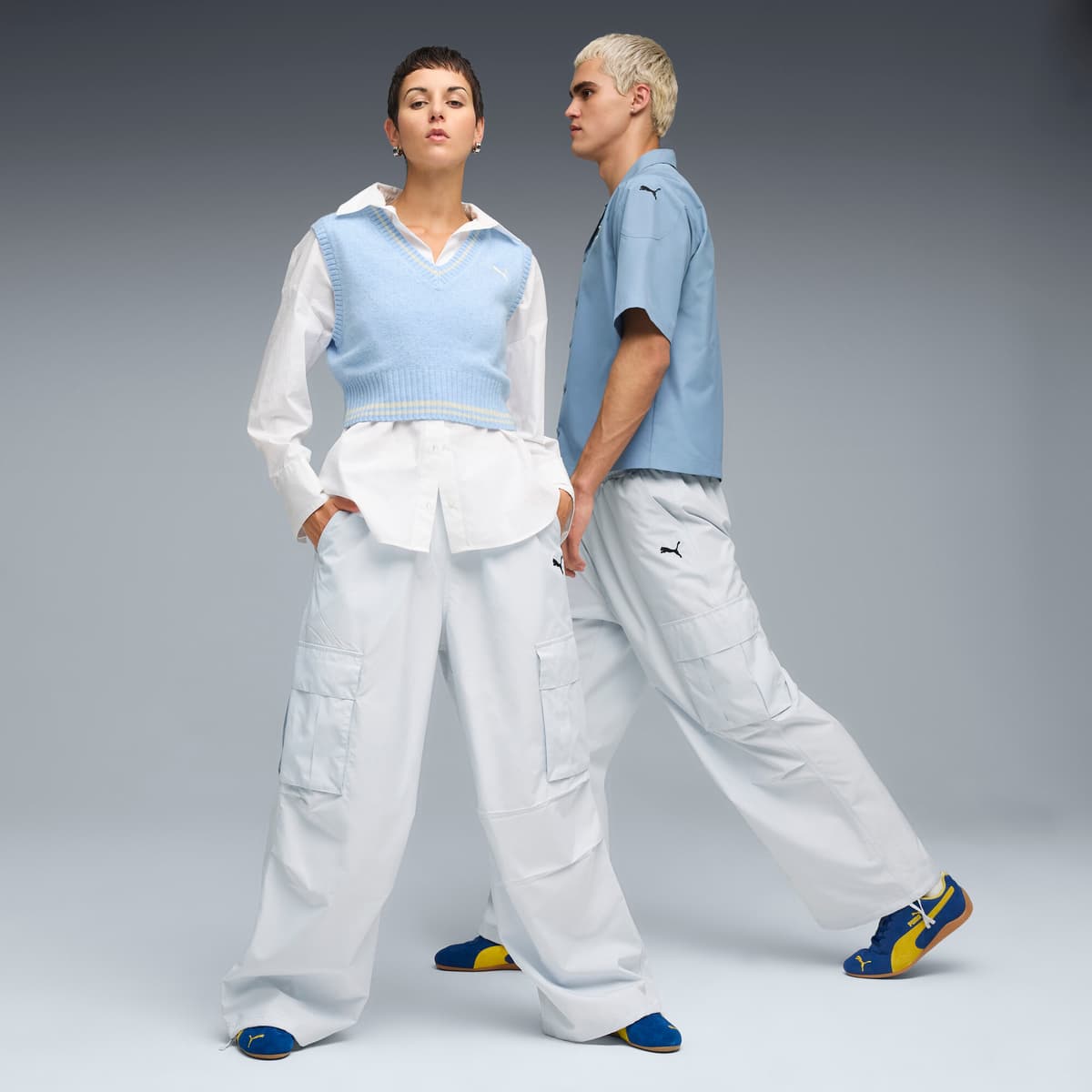 PUMA Speedcat OG uniseks sneakers, Blauw/Geel, Maat 41 thumbnail 7