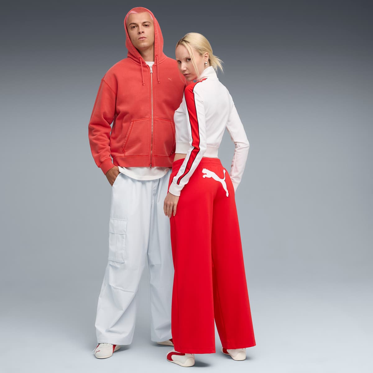 PUMA Speedcat OG uniseks sneakers, Grijs/Rood, Maat 39 thumbnail 7