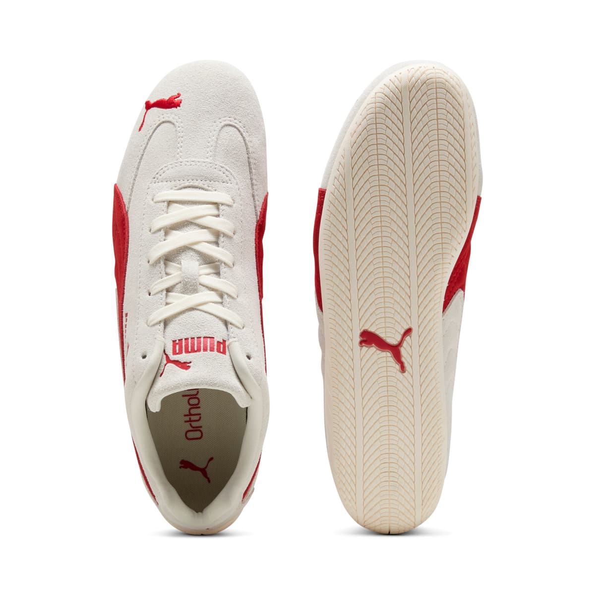 PUMA Speedcat OG uniseks sneakers, Grijs/Rood, Maat 39 thumbnail 4