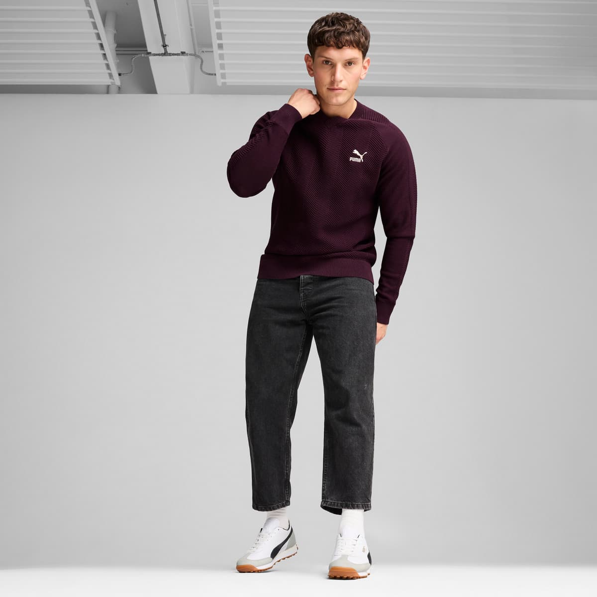 PUMA Easy Rider Mix sneakers unisex, Zwart/Wit, Maat 43 thumbnail 7