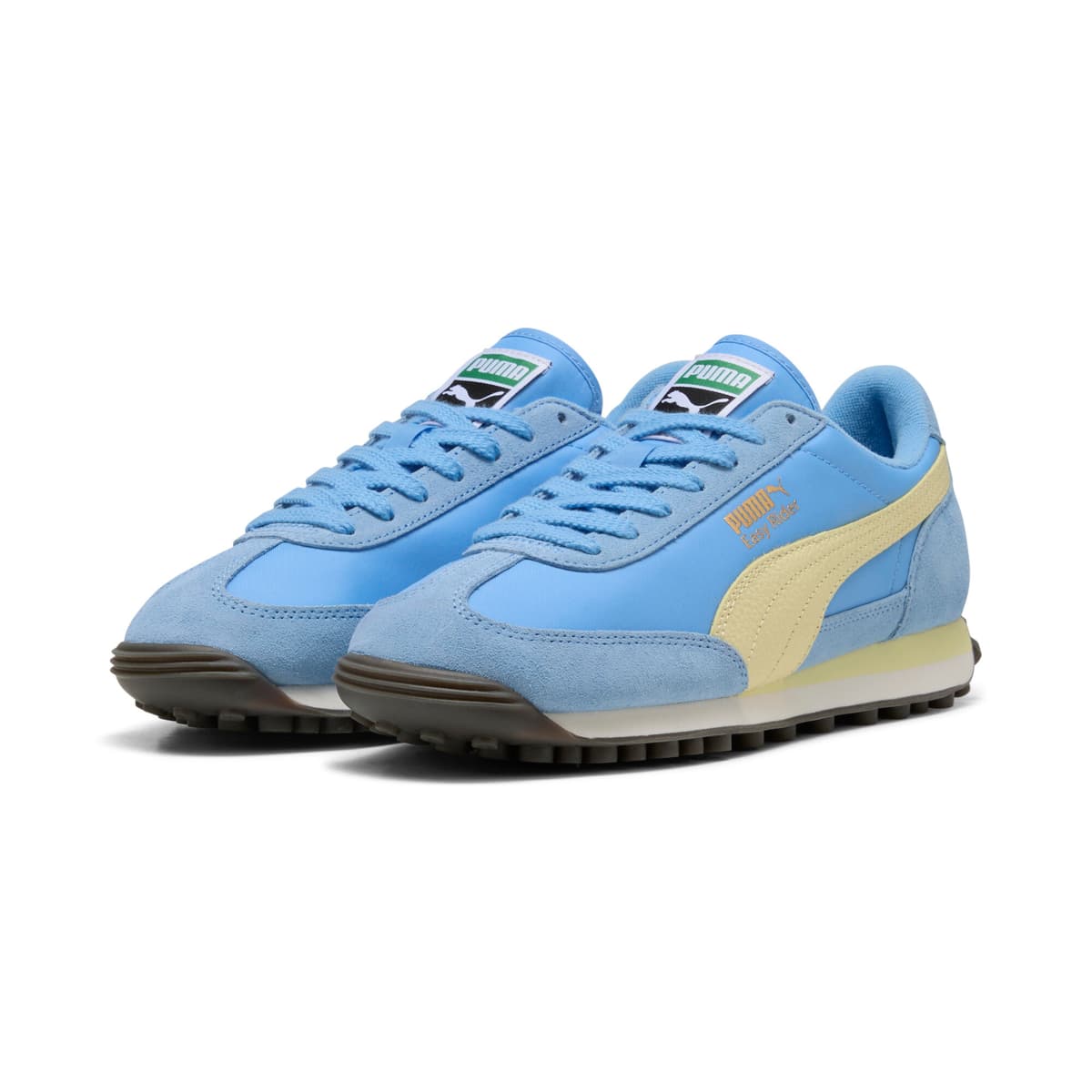 PUMA Easy Rider Vintage uniseks sneakers, Blauw/Goud, Maat 35,5 thumbnail 6