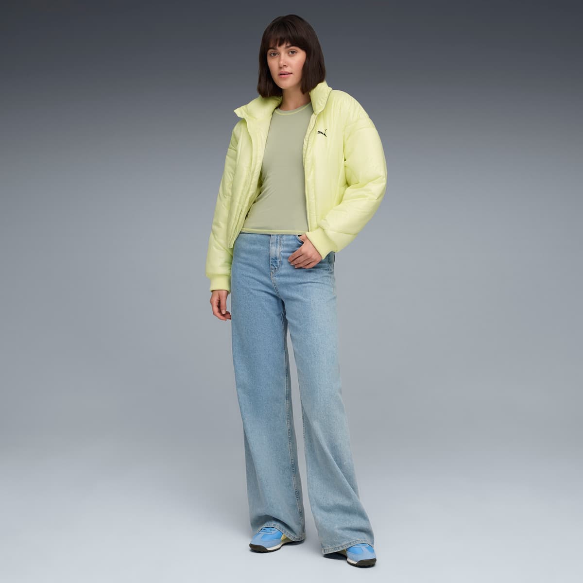 PUMA Easy Rider Vintage uniseks sneakers, Blauw/Goud, Maat 35,5 thumbnail 7