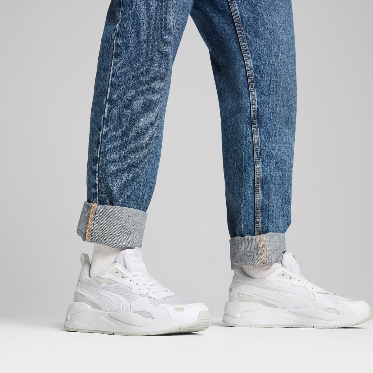 PUMA X-Ray 3 sneakers uniseks, Grijs/Wit, Maat 45 thumbnail 8