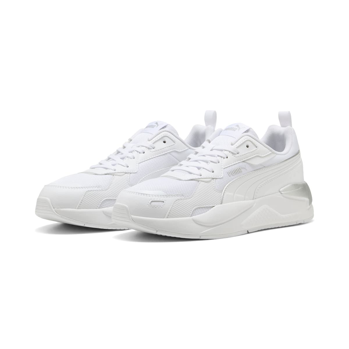 PUMA X-Ray 3 sneakers uniseks, Wit/Zilver, Maat 36 thumbnail 6