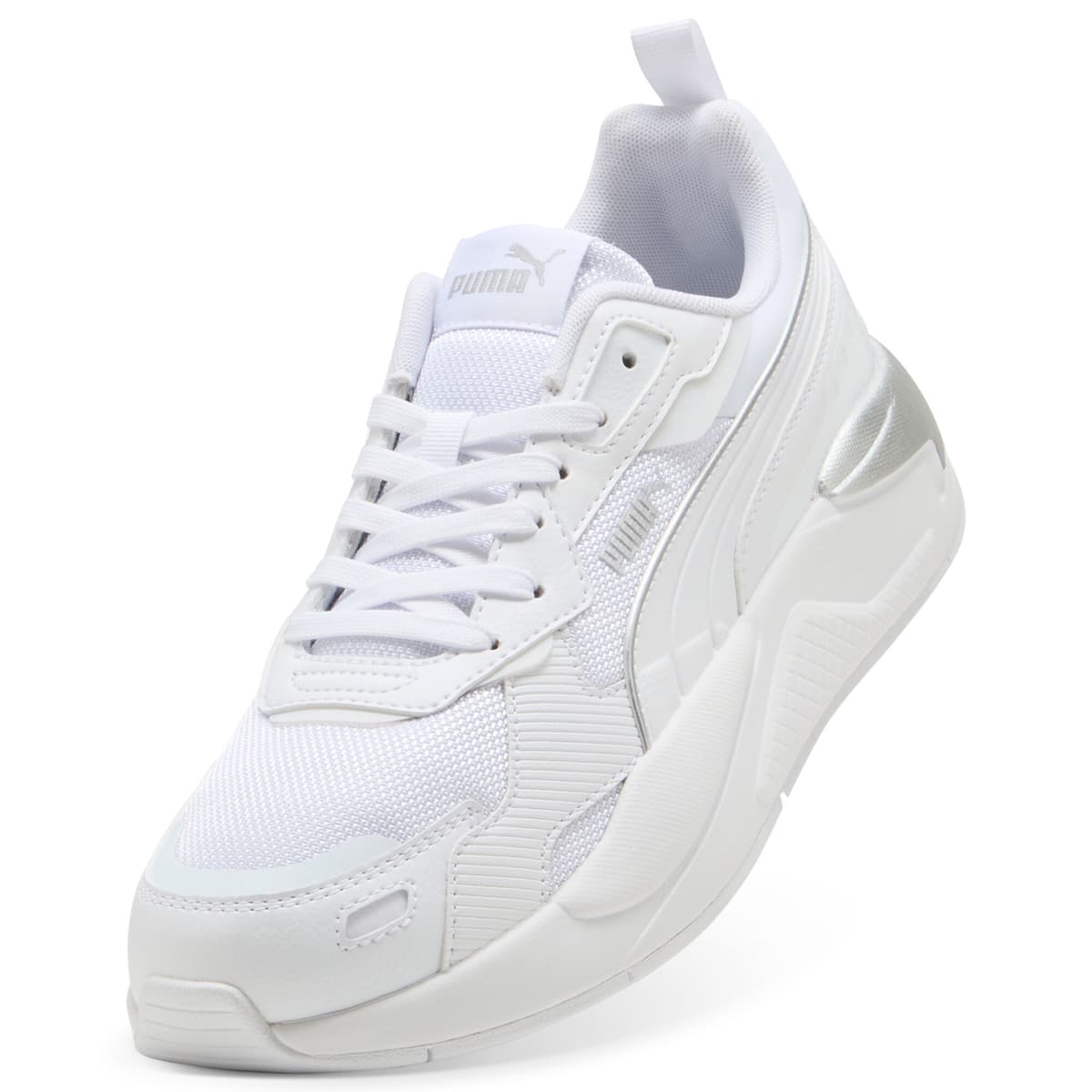 PUMA X-Ray 3 sneakers uniseks, Wit/Zilver, Maat 36 thumbnail 2