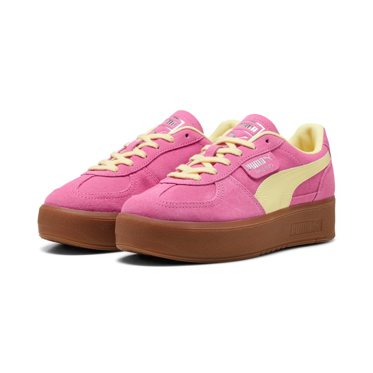 PUMA Palermo Elevata sneakers voor Dames, Roze/Goud, Maat 42 thumbnail 6