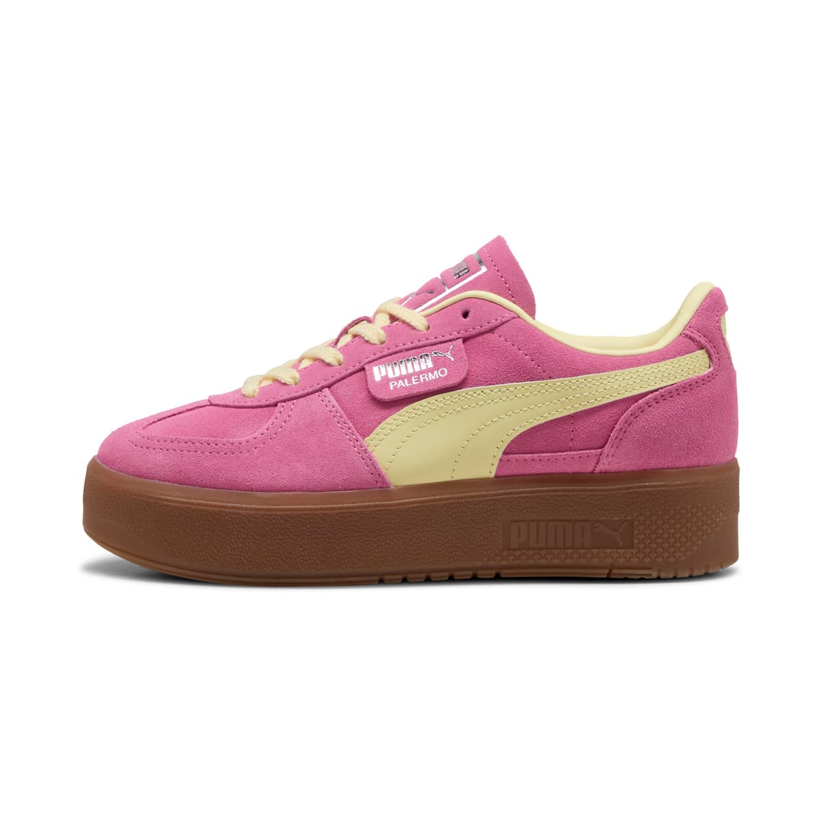PUMA Palermo Elevata sneakers voor Dames, Roze/Goud, Maat 42