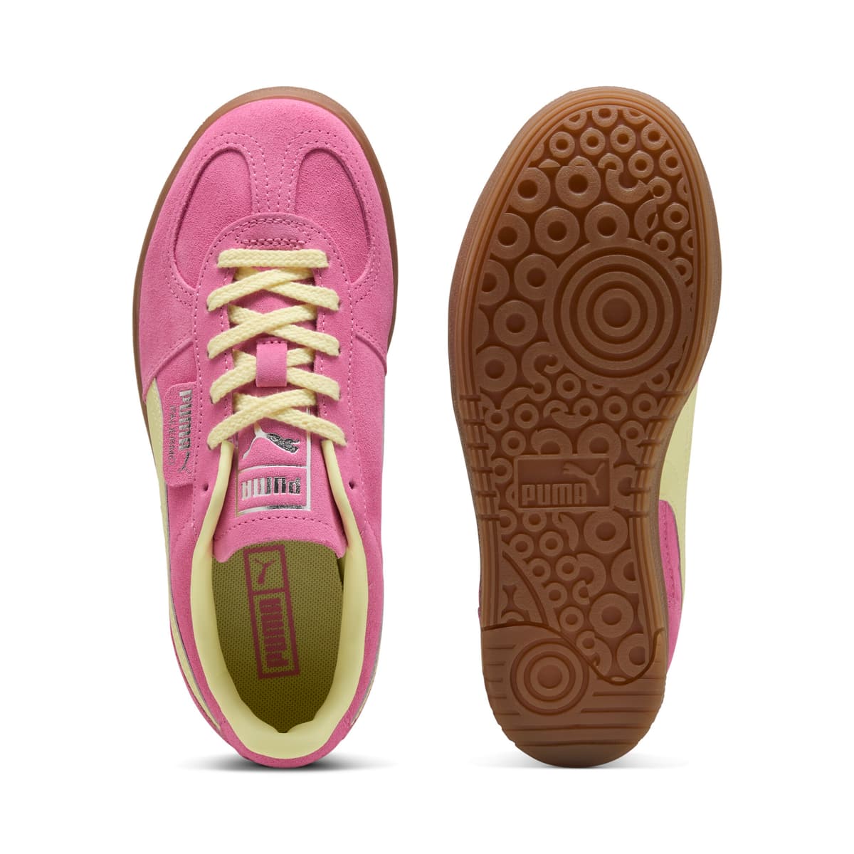 PUMA Palermo Elevata sneakers voor Dames, Roze/Goud, Maat 42 thumbnail 4