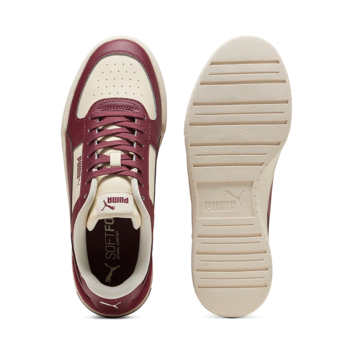 PUMA Caven Mix sneakers, Rood/Bruin, Maat 43 thumbnail 4