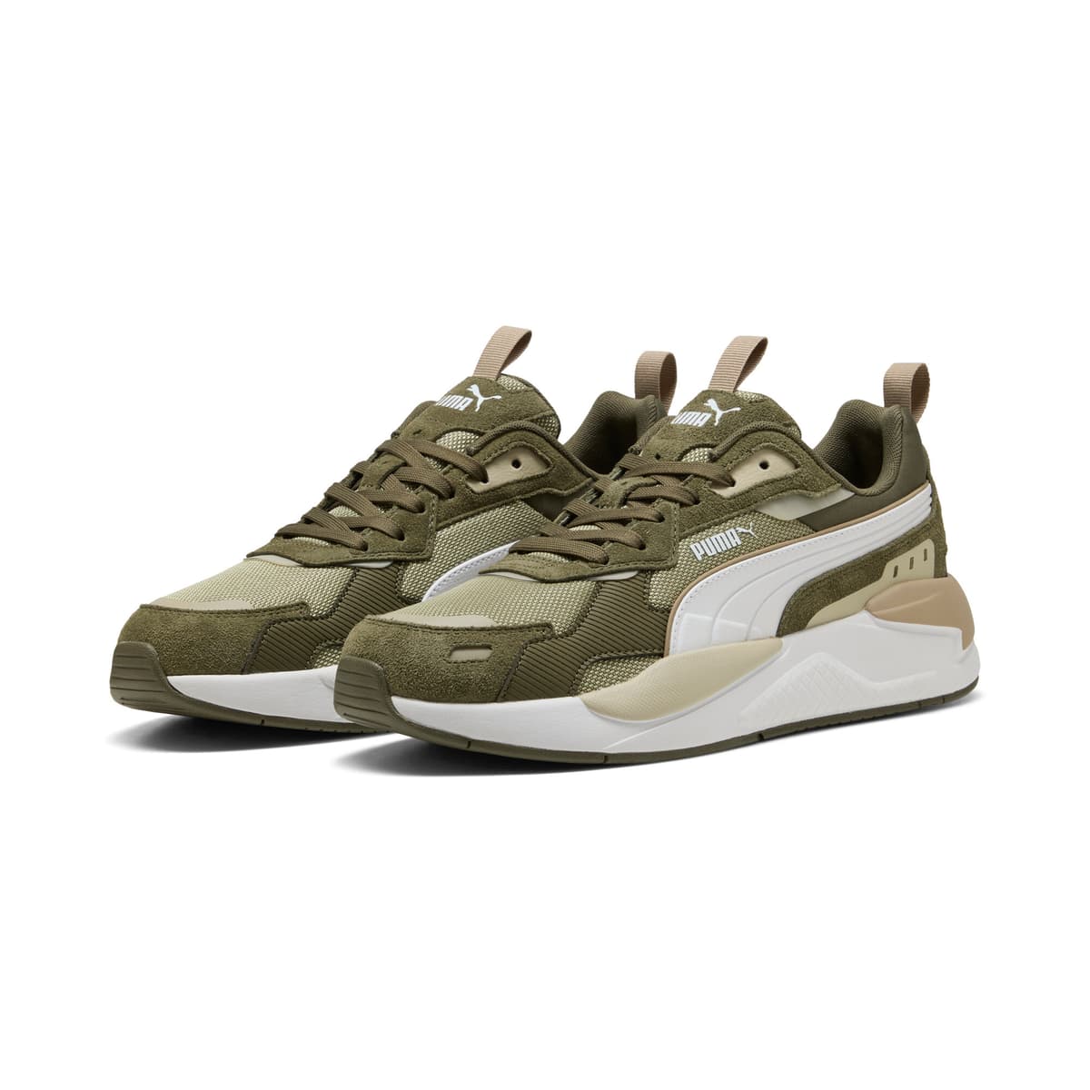 PUMA X-Ray 3 SD uniseks sneakers, Groen/Wit, Maat 43 thumbnail 6