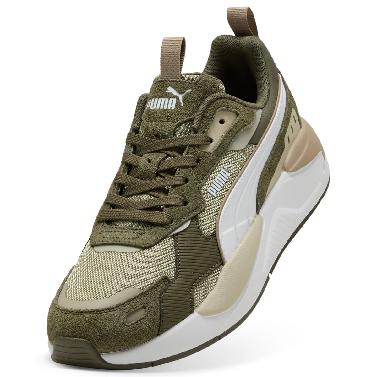PUMA X-Ray 3 SD uniseks sneakers, Groen/Wit, Maat 43 thumbnail 2