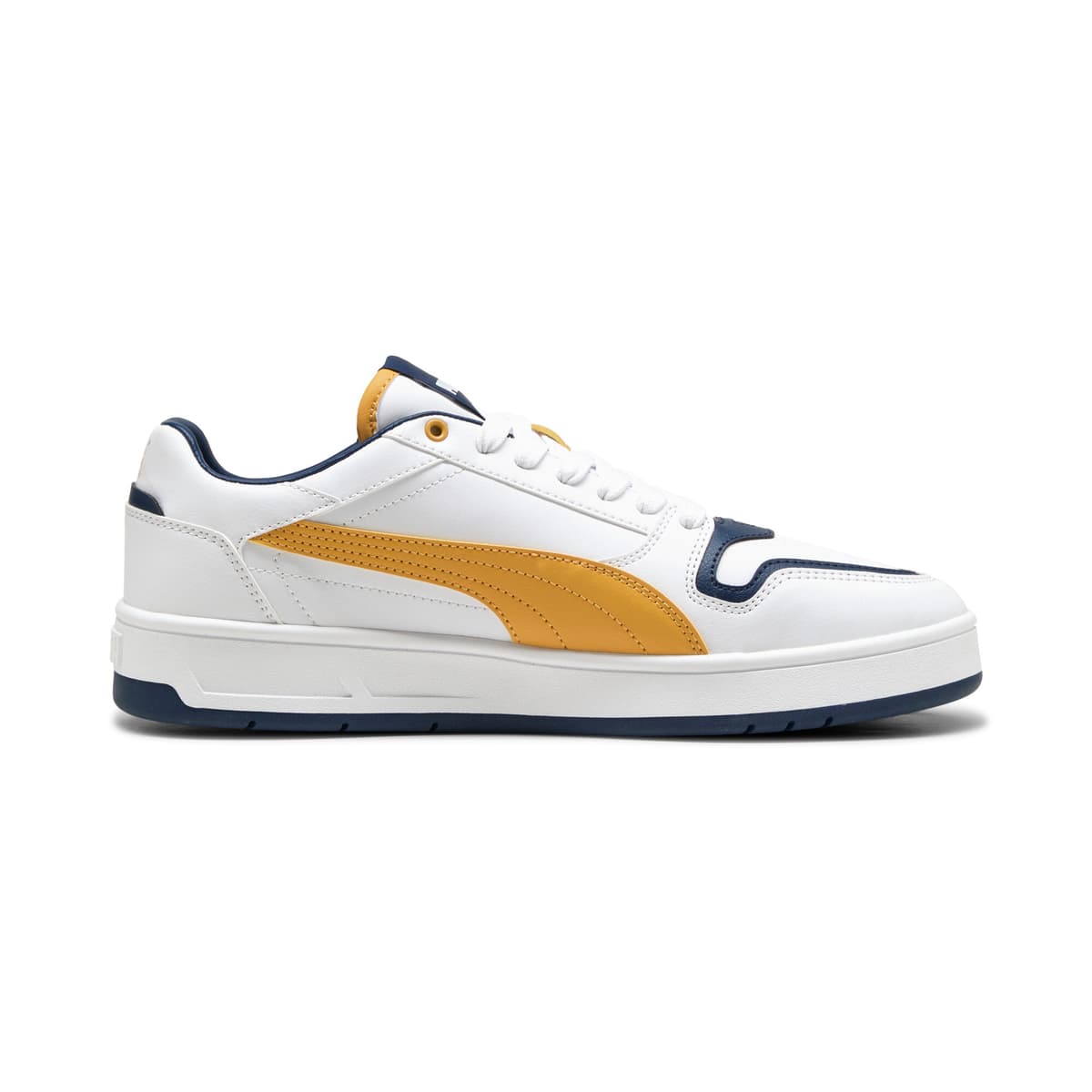 PUMA Court Classic Street sneakers unisex, Blauw/Wit/Goud, Maat 37,5 thumbnail 3