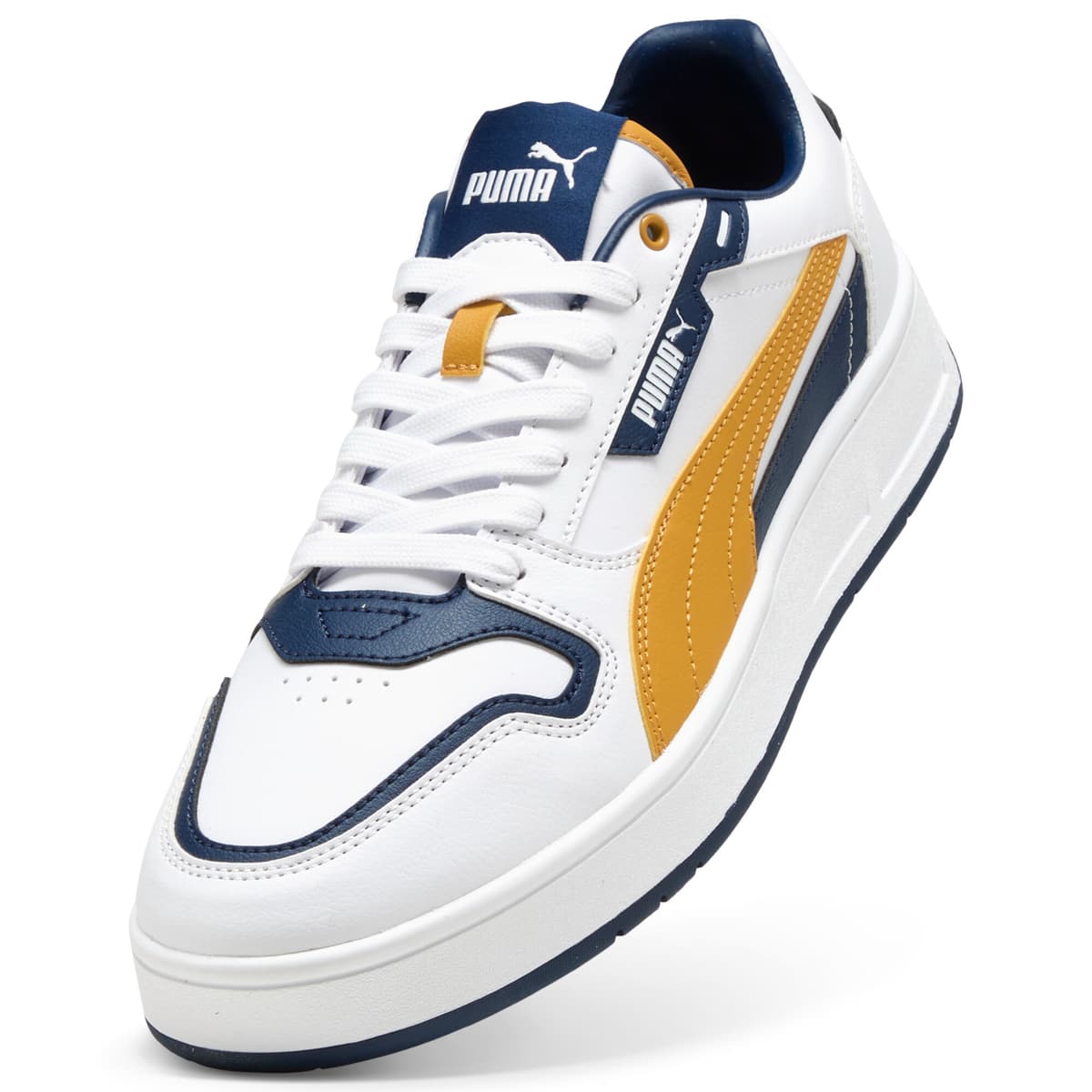 PUMA Court Classic Street sneakers unisex, Blauw/Wit/Goud, Maat 37,5 thumbnail 2