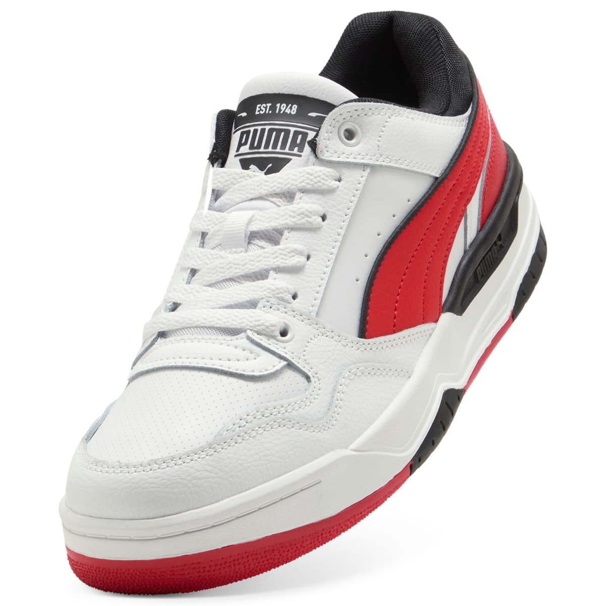 PUMA Rebound Retro sneakers unisex, Zwart/Rood/Wit, Maat 44,5 thumbnail 2