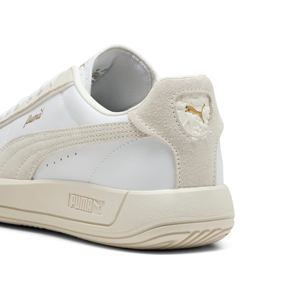 PUMA Club Klassika sneakers voor Dames, Wit/Goud, Maat 40 thumbnail 5