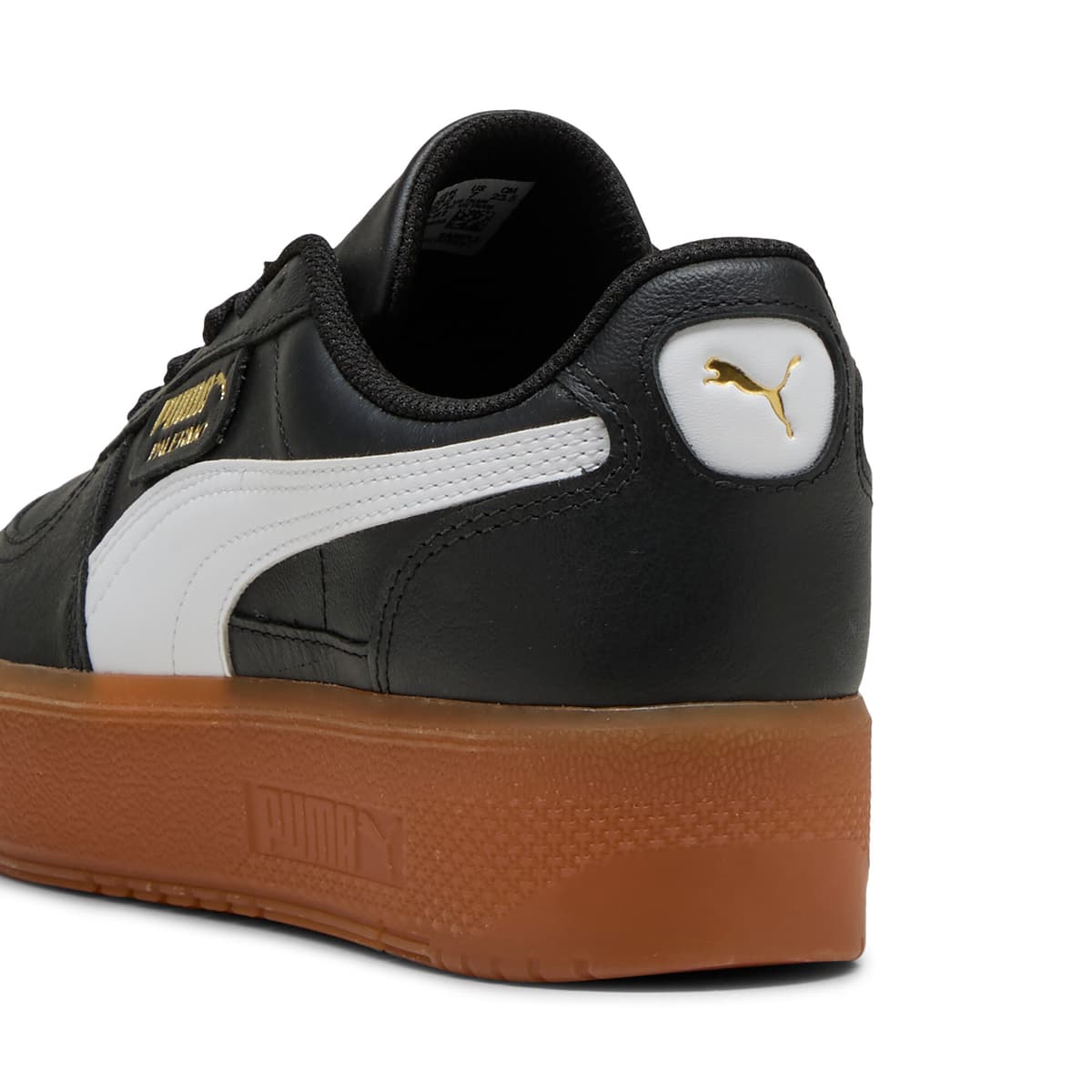 PUMA Palermo Elevata leren sneakers voor Dames, Zwart, Maat 42 thumbnail 5