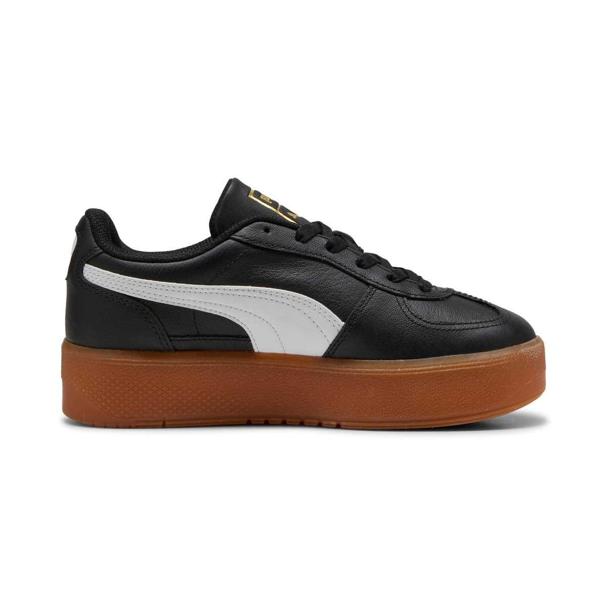 PUMA Palermo Elevata leren sneakers voor Dames, Zwart, Maat 42 thumbnail 3