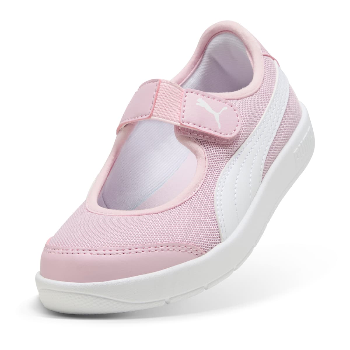 PUMA Courtflex v3 Lina V sneakers voor Dames, Roze/Wit, Maat 32,5 thumbnail 2