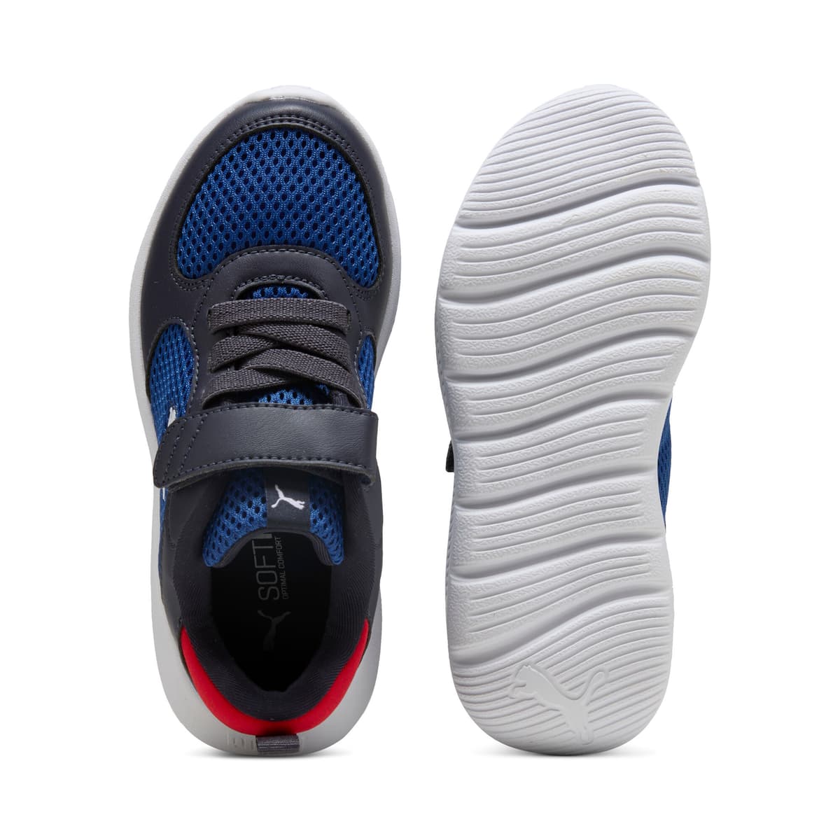 Puma Fun Racer 2 sneakers, Blauw/Wit, Maat 34,5 thumbnail 4