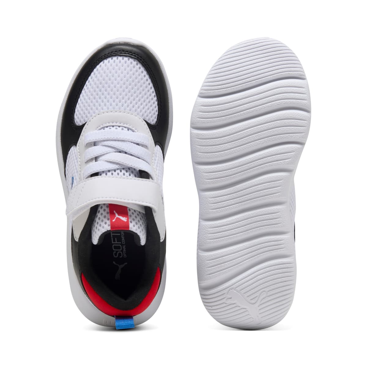 Puma Fun Racer 2 sneakers, Blauw/Zwart/Wit, Maat 28,5 thumbnail 4