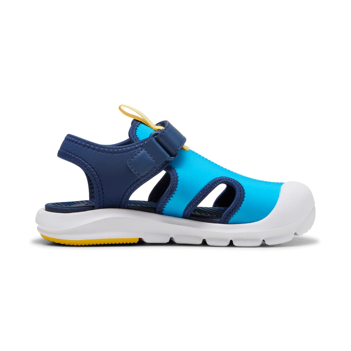 PUMA Fun Racer sandalen, Blauw/Geel, Maat 34,5 thumbnail 3