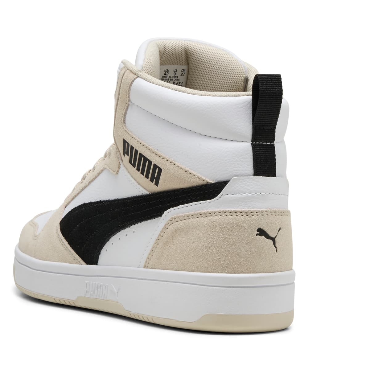 PUMA Rebound v6 SD sneakers unisex, Zwart/Wit, Maat 42,5 thumbnail 5