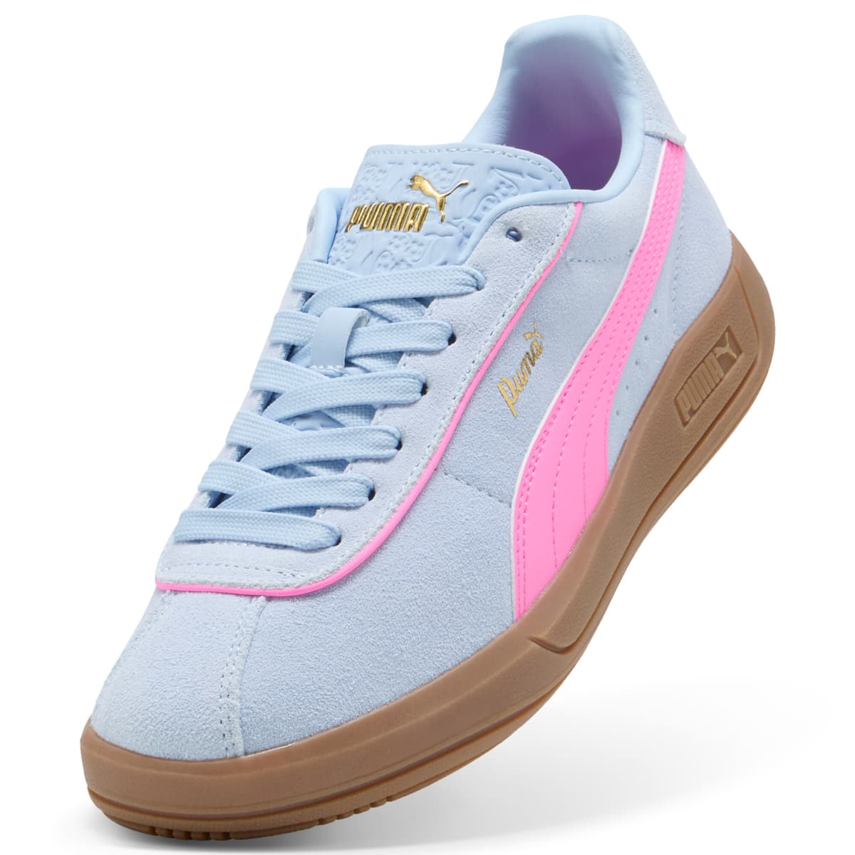 PUMA Club Klassika Suede sneakers voor Dames, Roze/Goud, Maat 37 thumbnail 2