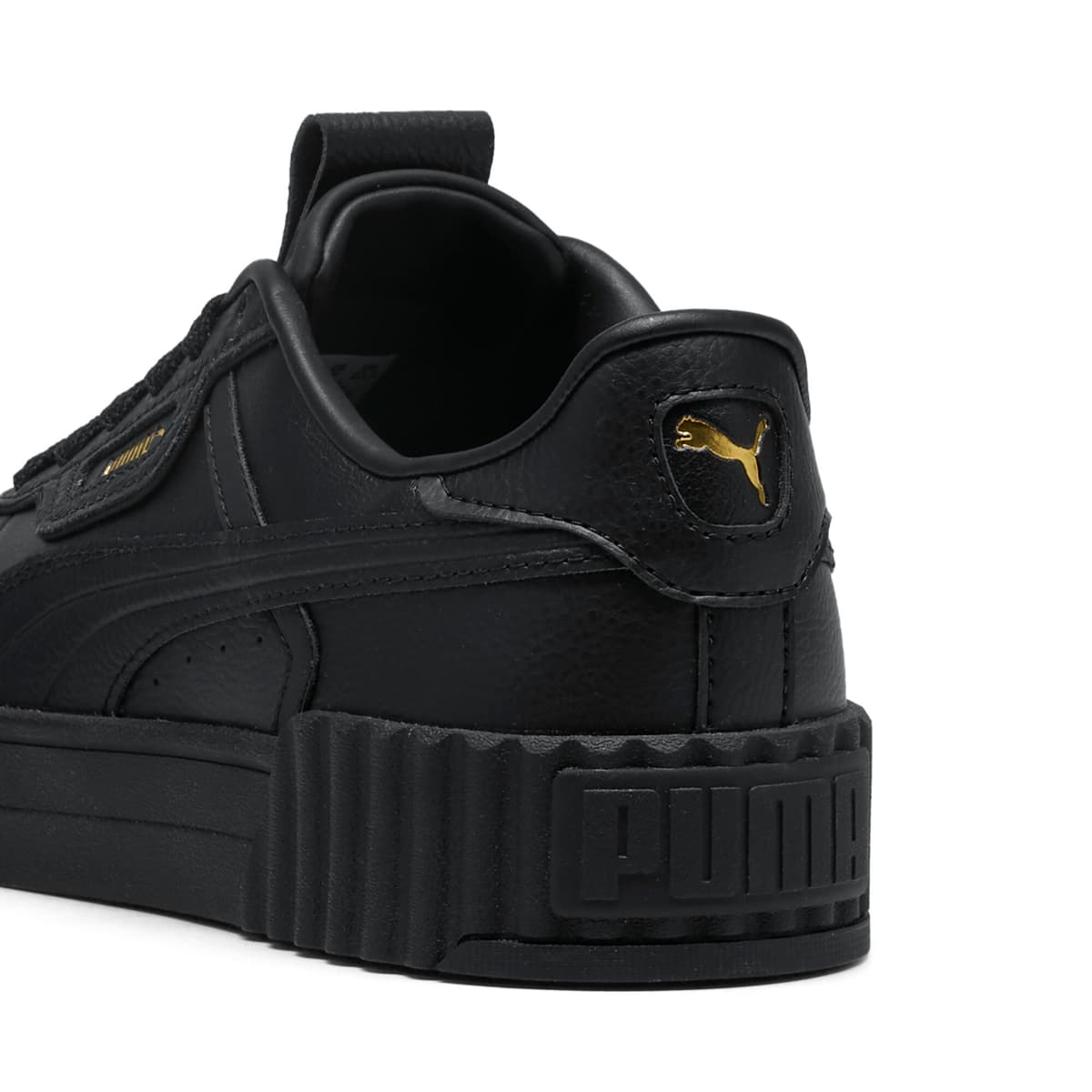 PUMA Carina 3.0 Luxe sneakers voor Dames, Zwart/Goud, Maat 40 thumbnail 5